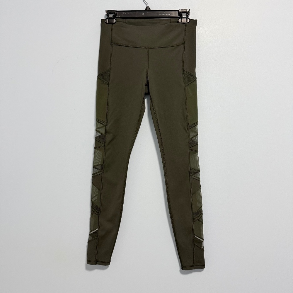 Lululemon Speed‎ Up Tight *Mesh 28" Camo Green Size 6